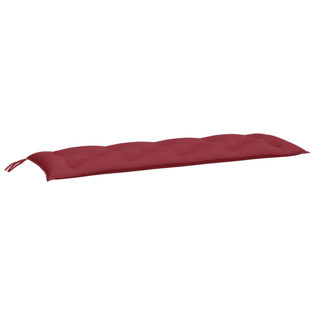 vidaXL Gartenbank-Auflagen 2 Stk. Weinrot 150x50x7 cm Oxford-Gewebe