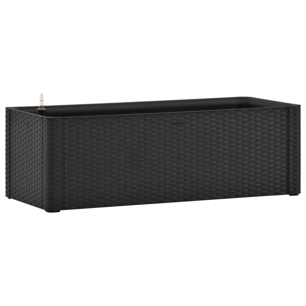 vidaXL Garten-Hochbeet Selbstbewässerungssystem Anthrazit 100x43x33 cm