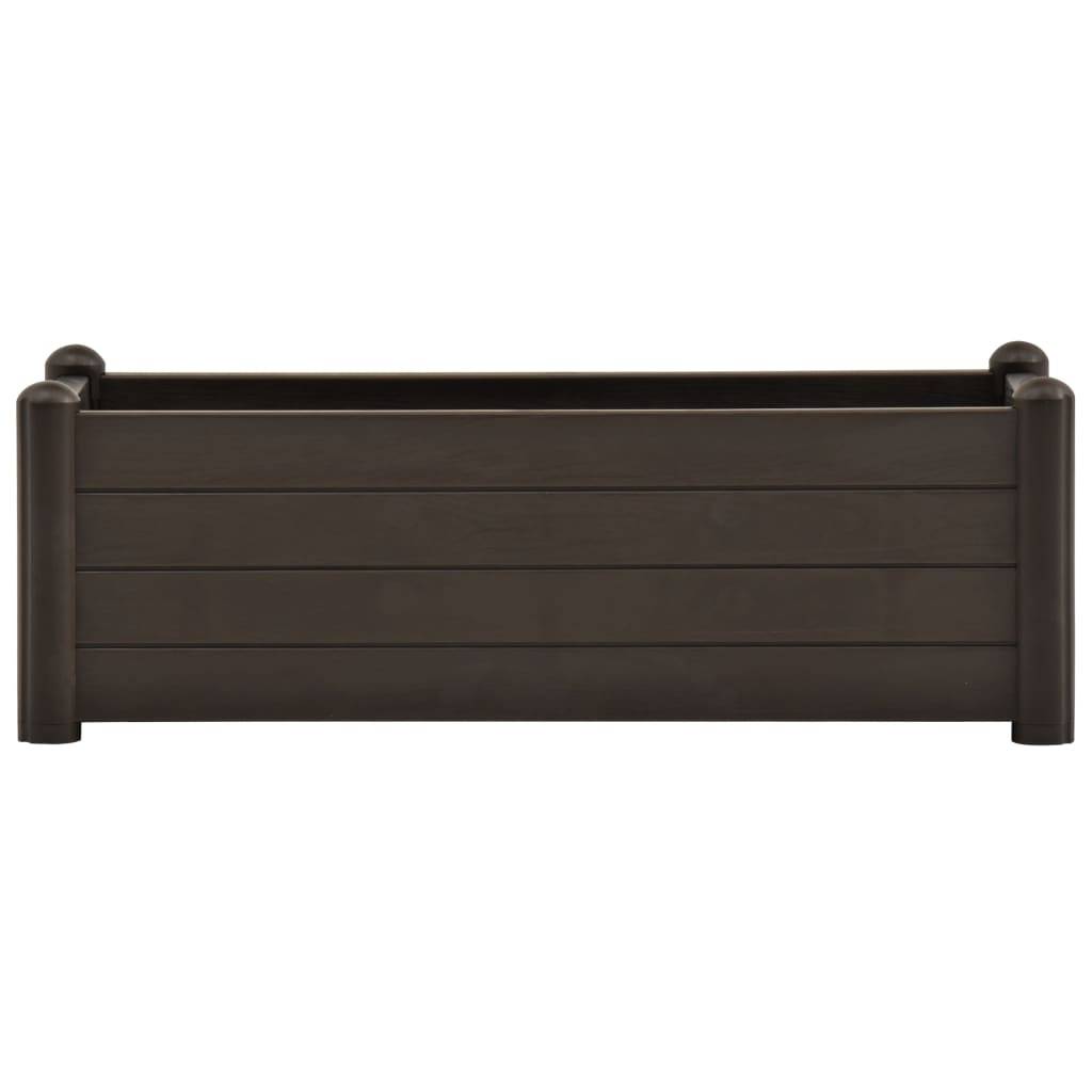 vidaXL Garten-Hochbeet PP Mokka 100x43x35 cm