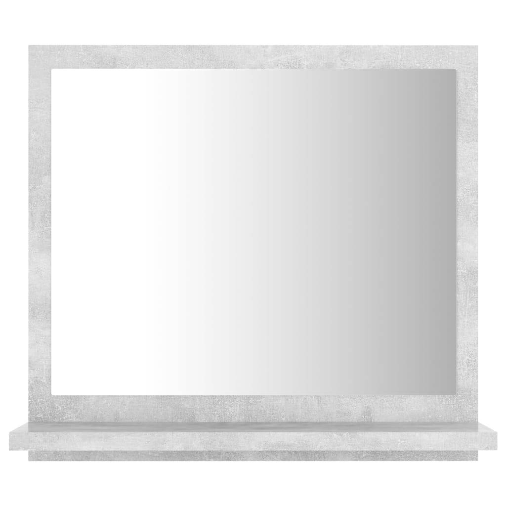 vidaXL Badspiegel Betongrau 40x10,5x37 cm Holzwerkstoff