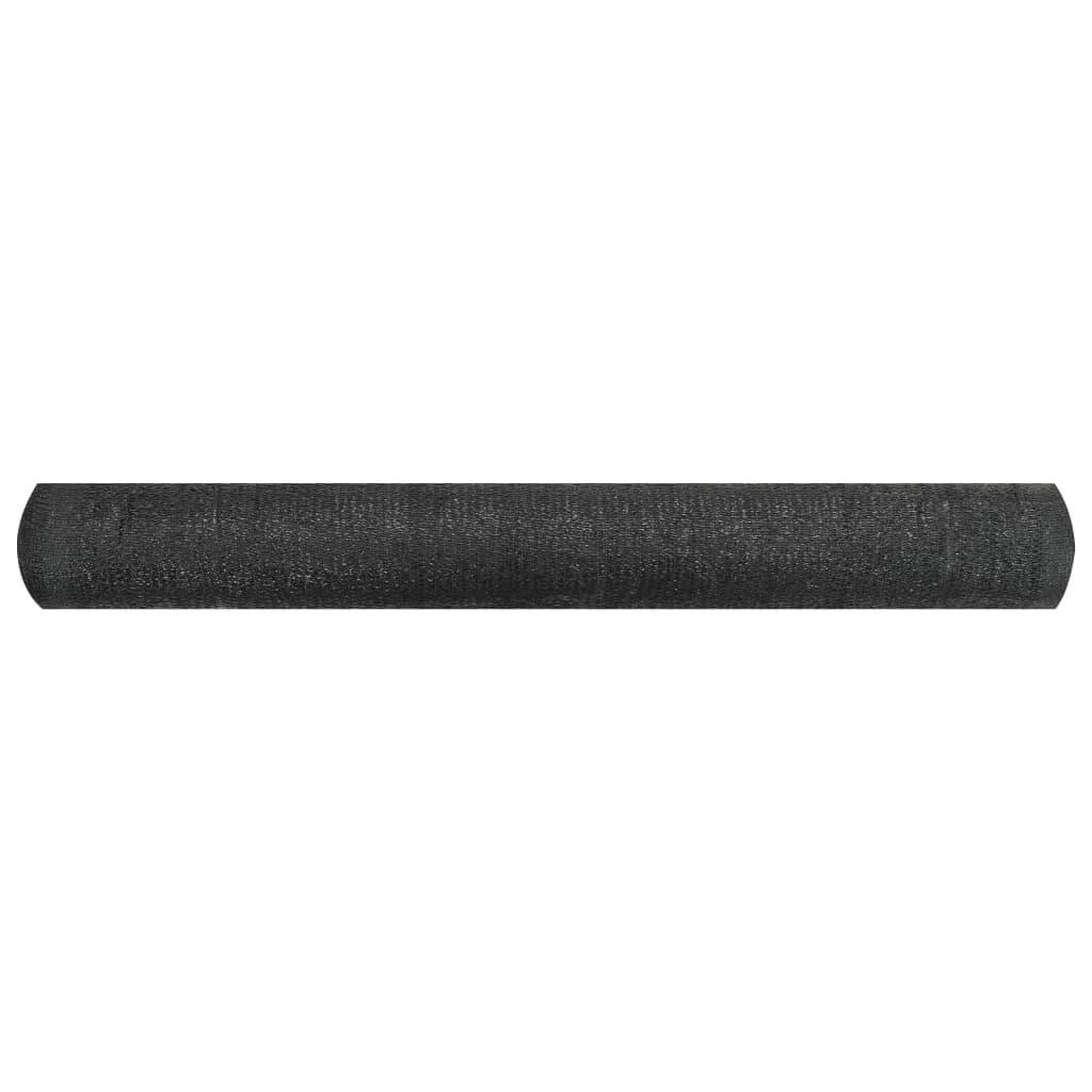 vidaXL Zaunblende Schwarz 1,2x25 m HDPE 150 g/m²