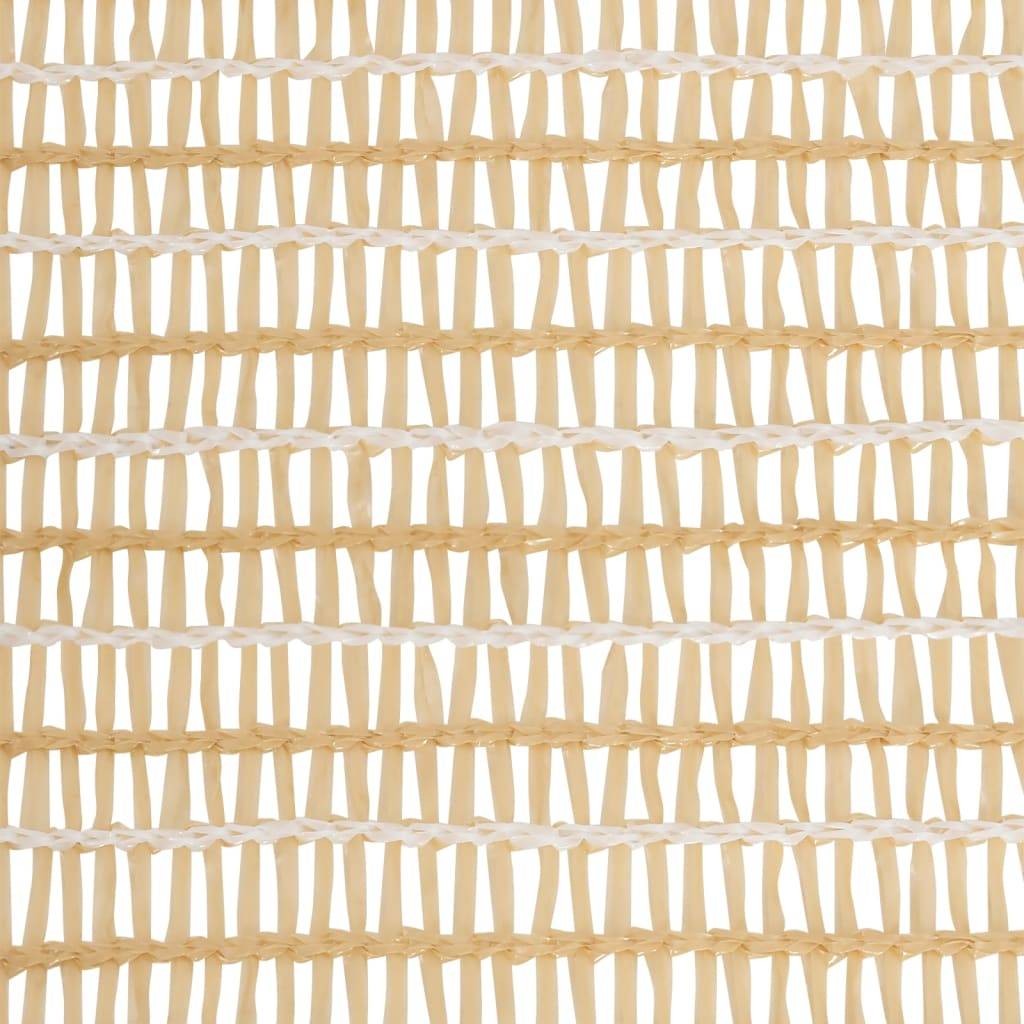 vidaXL Zaunblende Beige 1,5x50 m HDPE 75 g/m²