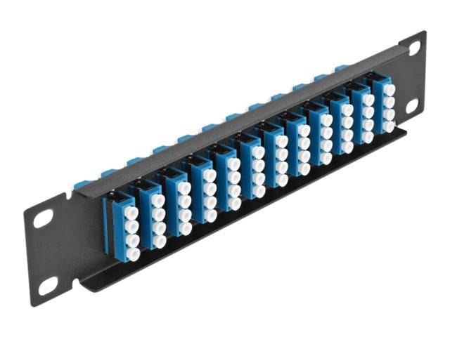 Delock - Patch Panel - LC SM X 48 - Schwarz - 1U - 25.4 cm (10")