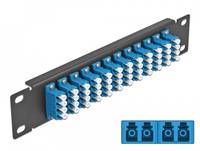 Delock - Patch Panel - LC SM X 48 - Schwarz - 1U - 25.4 cm (10")