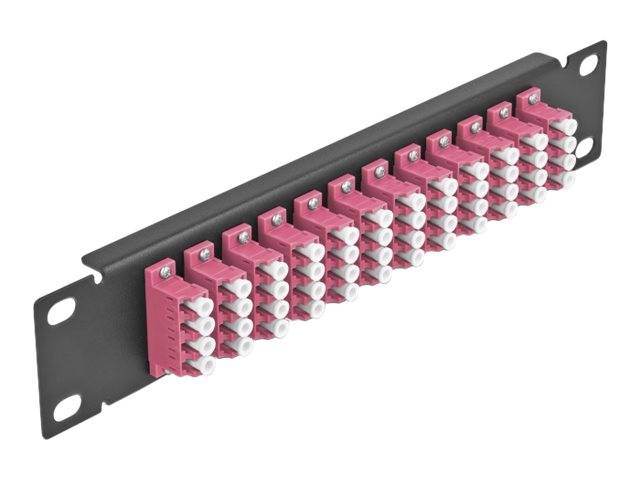 Delock - Patch Panel - LC MM X 48 - Schwarz - 1U - 25.4 cm (10")