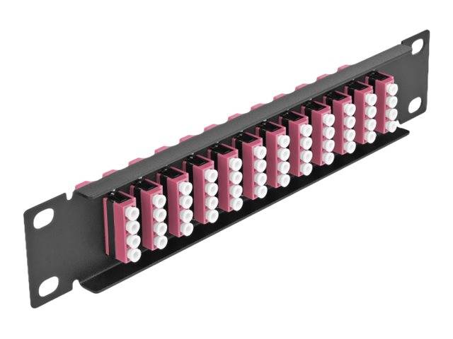 Delock - Patch Panel - LC MM X 48 - Schwarz - 1U - 25.4 cm (10")