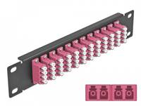 Delock - Patch Panel - LC MM X 48 - Schwarz - 1U - 25.4 cm (10")