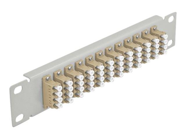 Delock - Patch Panel - LC MM X 48 - Grau - 1U - 25.4 cm (10")