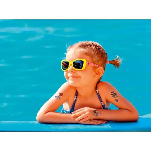 Kinder Tattoos Tattoofolie Meerjungfrau bunt 14 Aufkleber