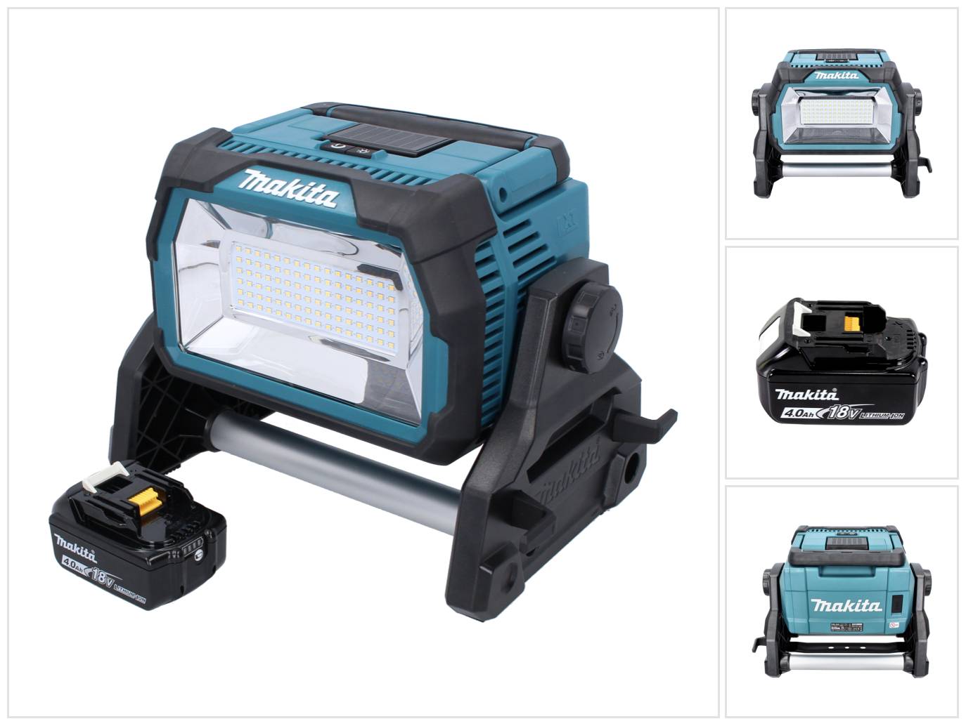 Makita DML 809 M1 Akku LED Baustrahler 18 V 10000 lm + 1x Akku 4,0 Ah - ohne Ladegerät