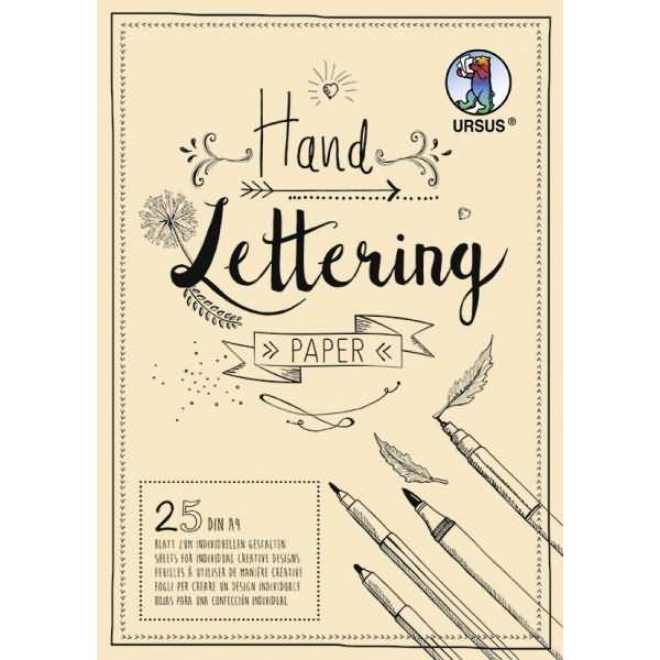 Handlettering Paper 210g/qm A4 25 Blatt creme
