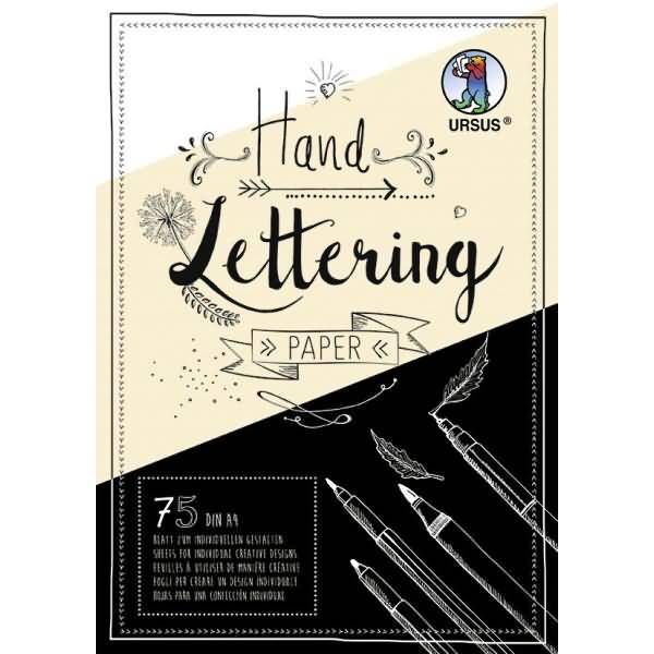 Handlettering Paper Colour Mix 200/210g/qm A4 75 Blatt 3 Farben sortiert