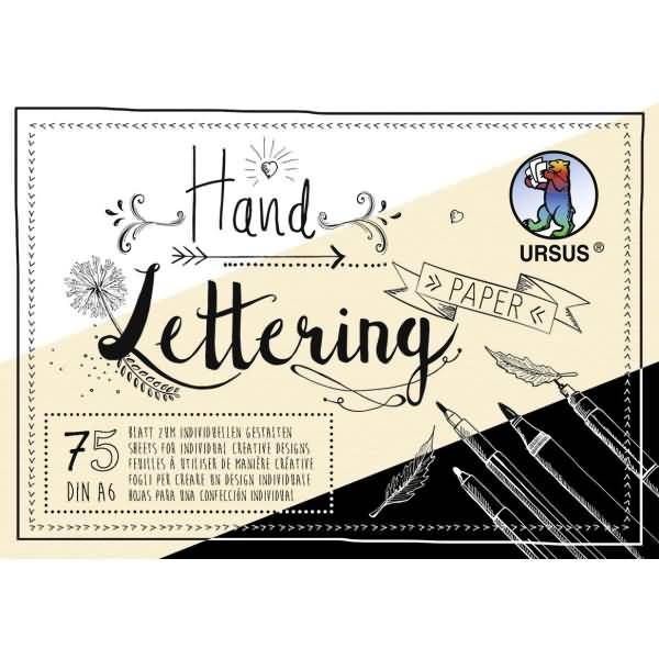 Handlettering Paper Colour Mix 200/210g/qm A6 75 Blatt 3 Farben sortiert