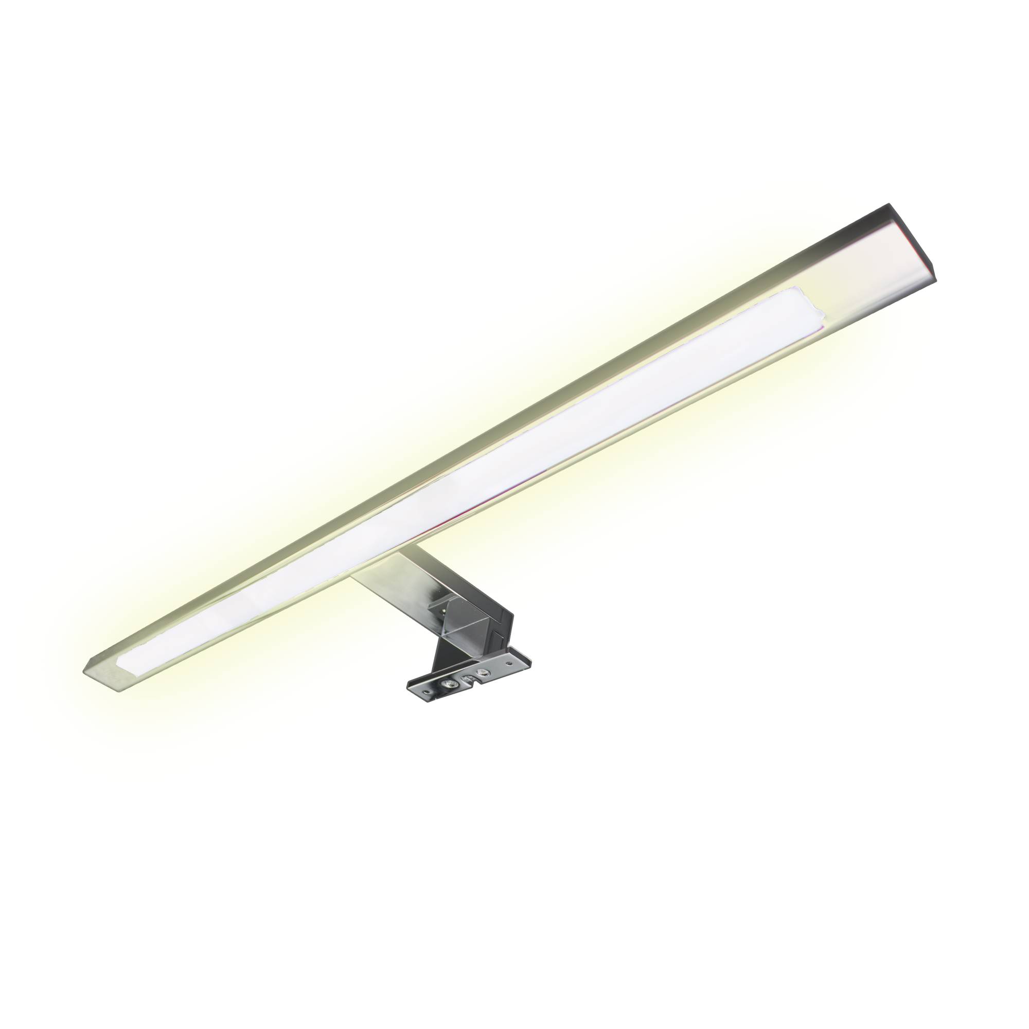 kalb | LED Badleuchte 60cm warmweiß chrom Badlampe Spiegellampe Spiegelleuchte Schranklampe Aufbauleuchte