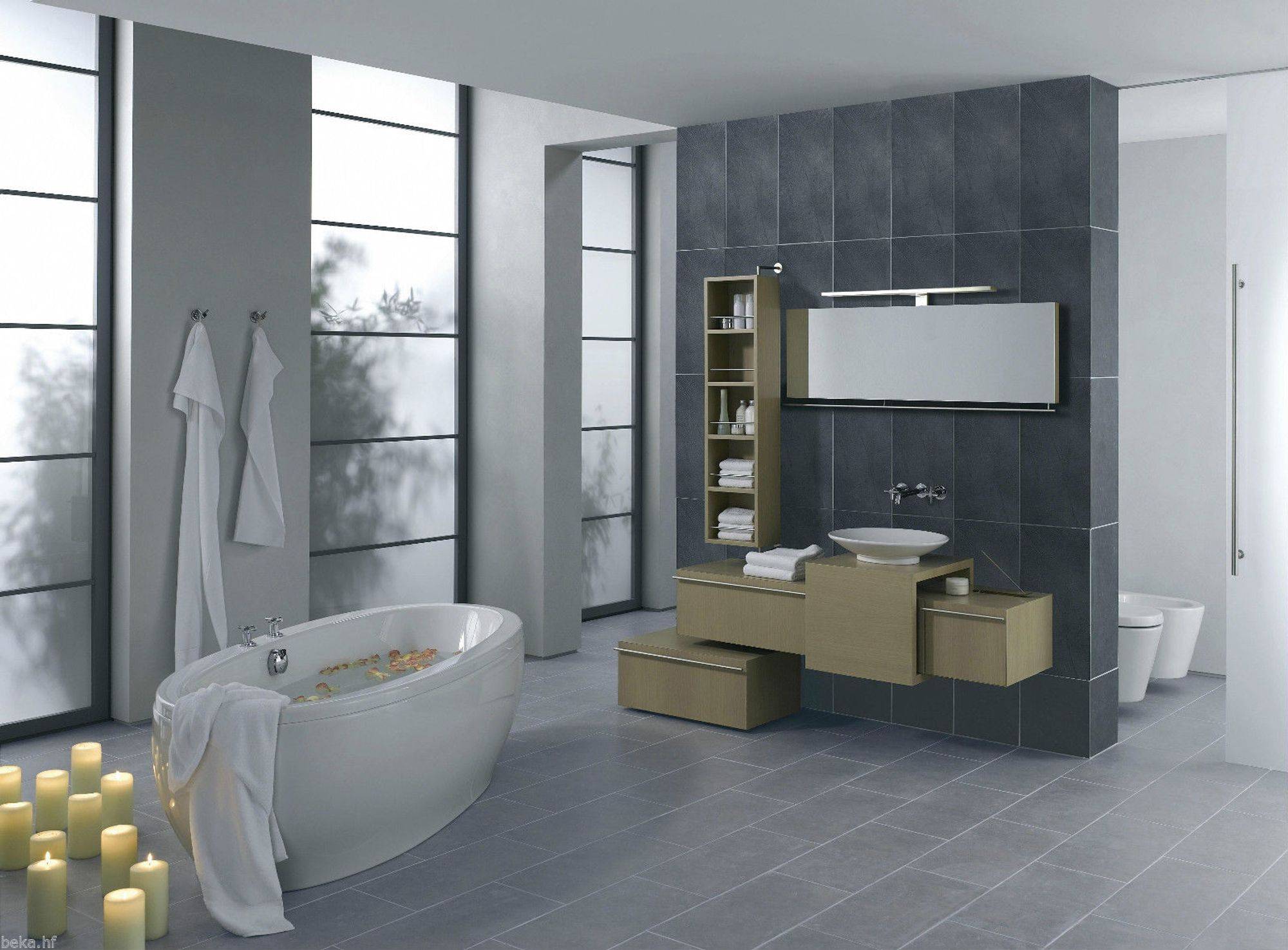 kalb | LED Badleuchte 45cm neutralweiß Aluminium silbergrau Spiegellampe Spiegelleuchte Aufbauleuchte