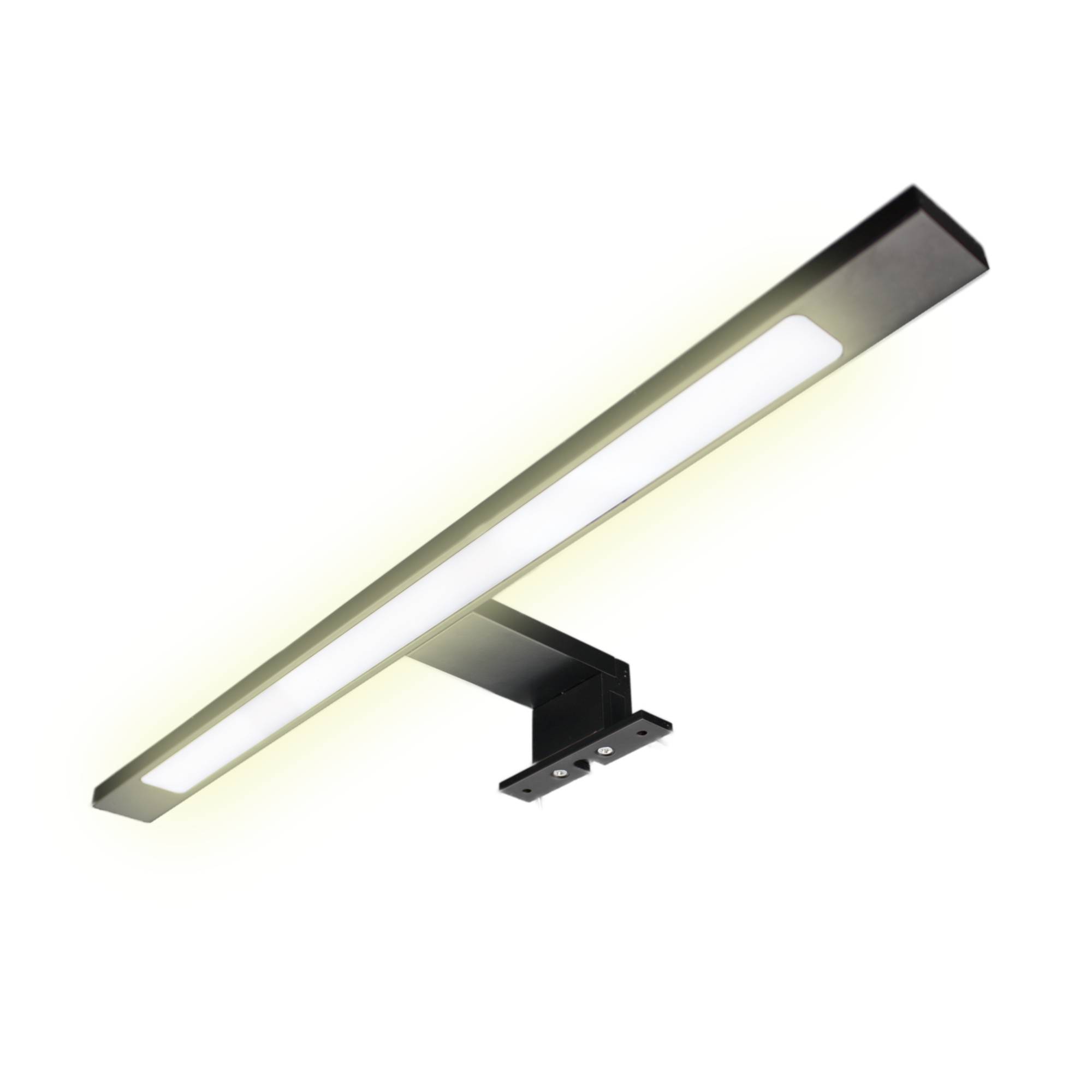 kalb | LED Badleuchte schwarz 450mm Spiegellampe Spiegelleuchte Aufbauleuchte