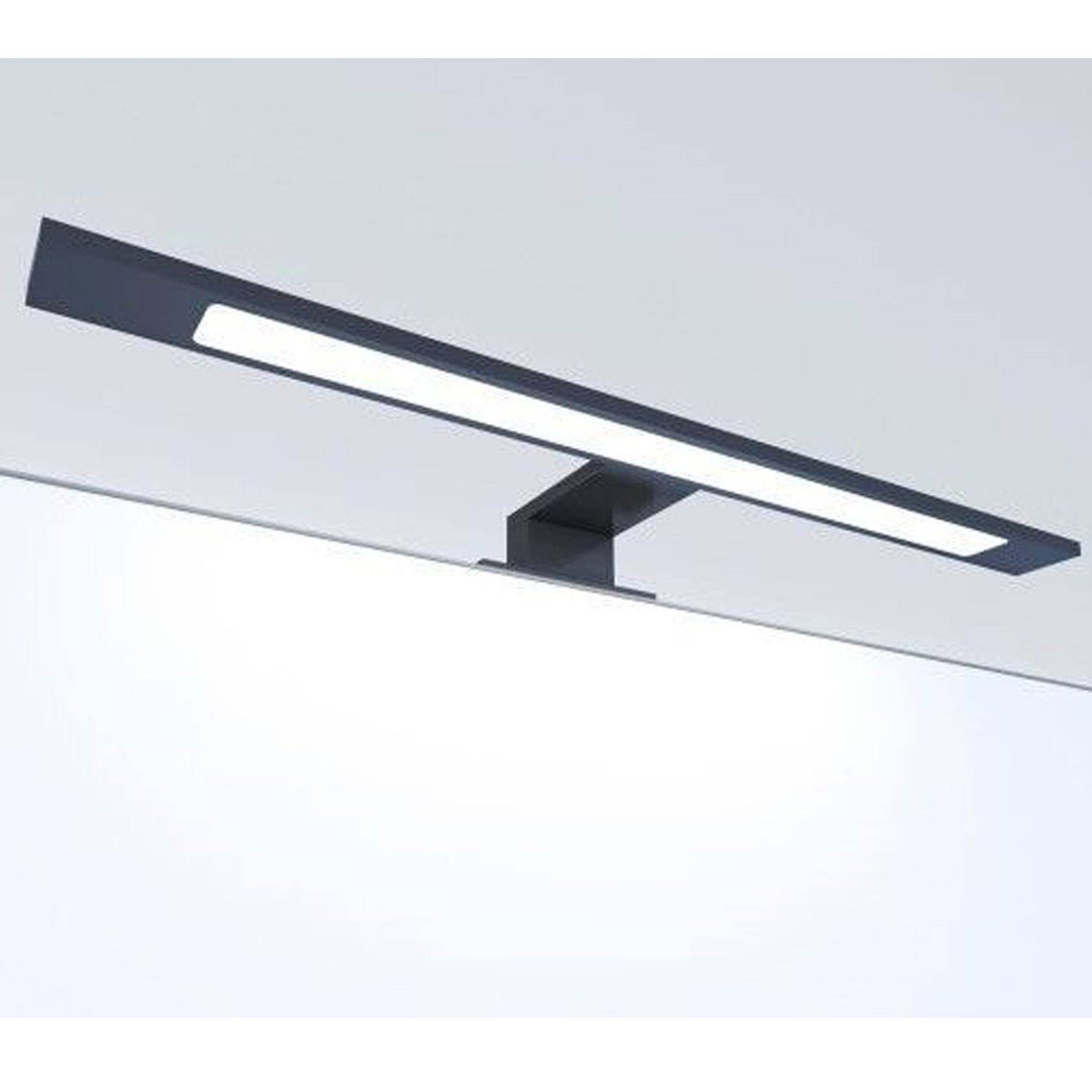 kalb | LED Badleuchte schwarz 450mm Spiegellampe Spiegelleuchte Aufbauleuchte