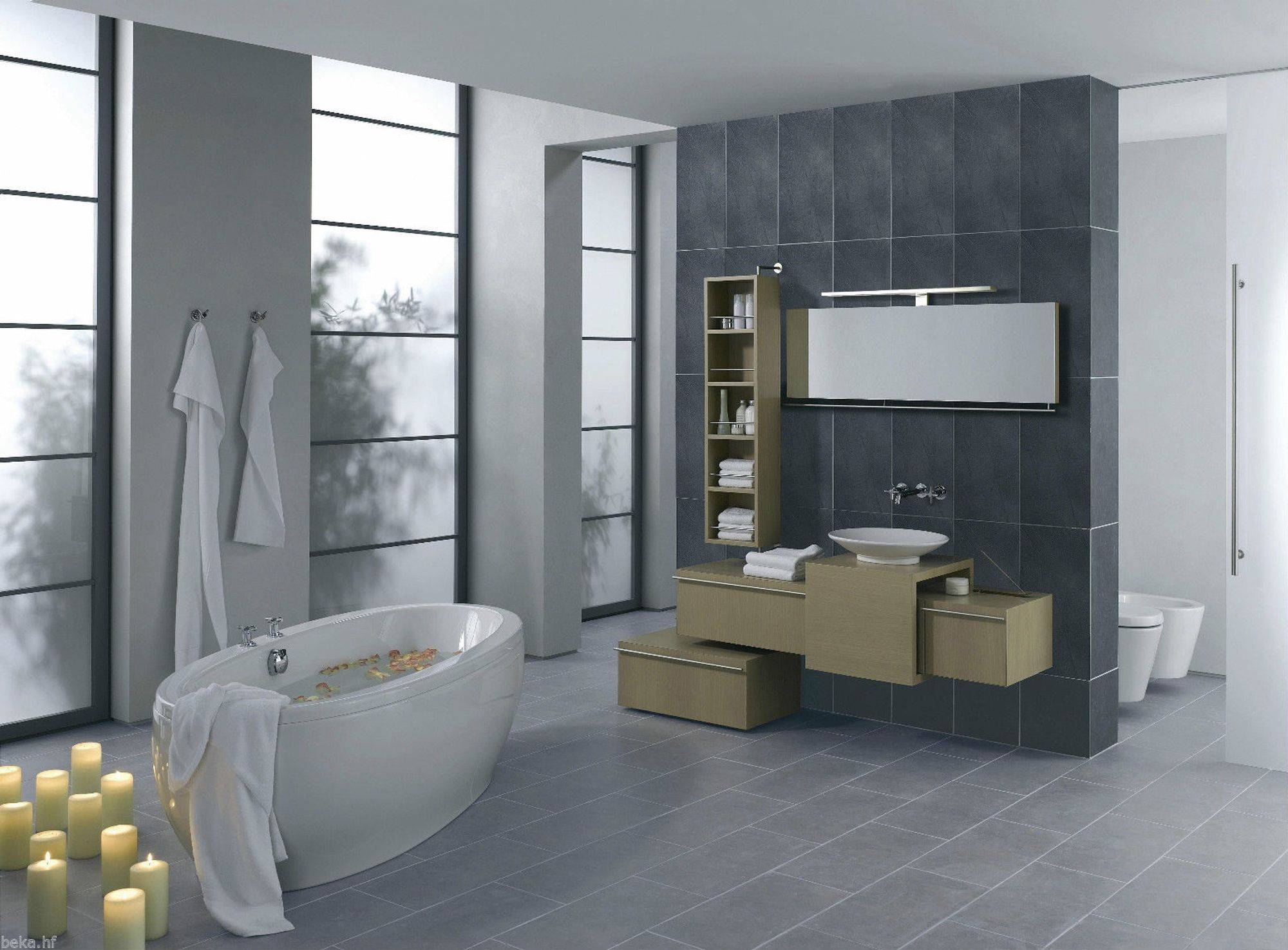 kalb | LED Badleuchte 60cm warmweiß silbergrau Badlampe Spiegellampe Spiegelleuchte Schranklampe Aufbauleuchte