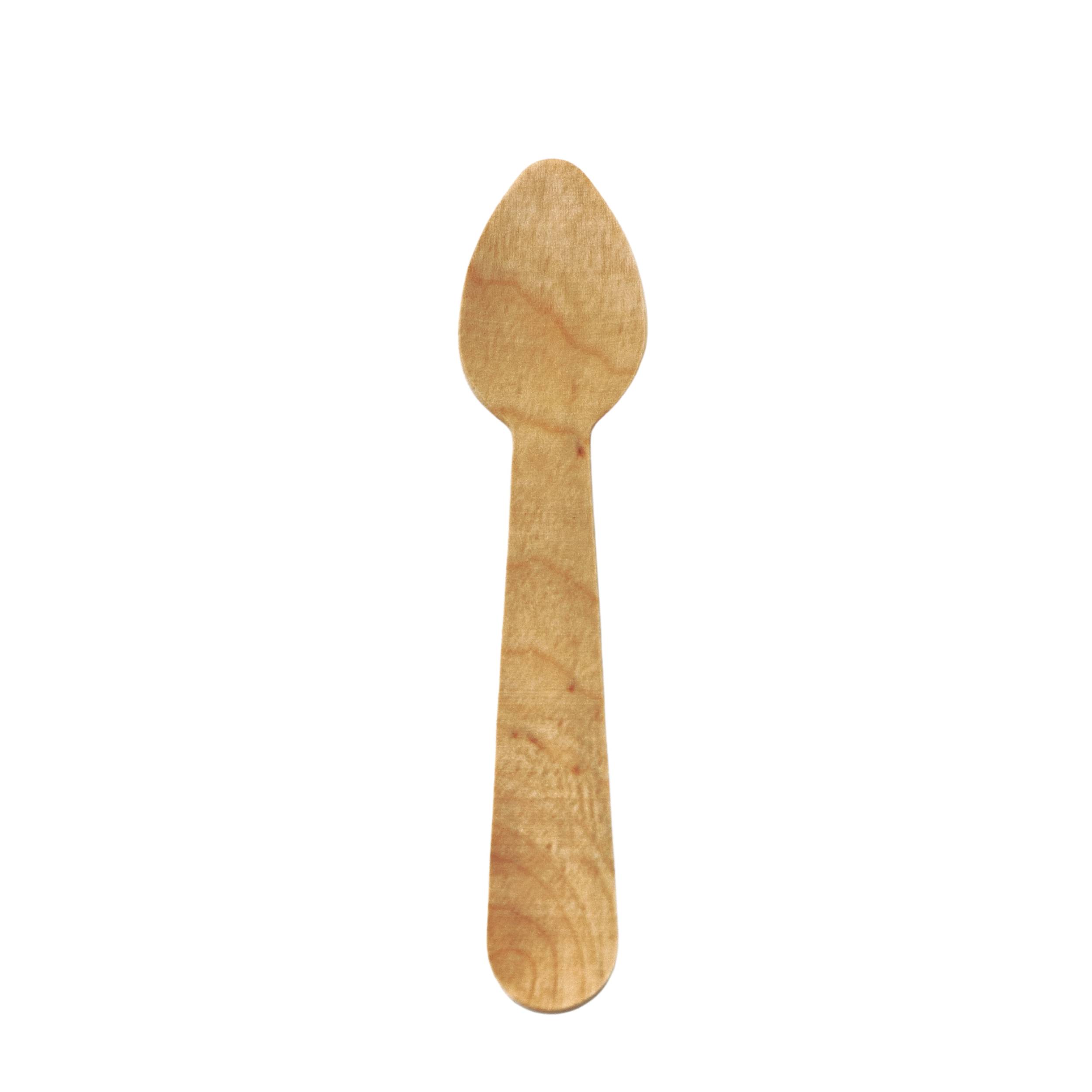 Kaffeelöffel aus Holz - 10,8 cm - Verpackung: 100 St. im Pack