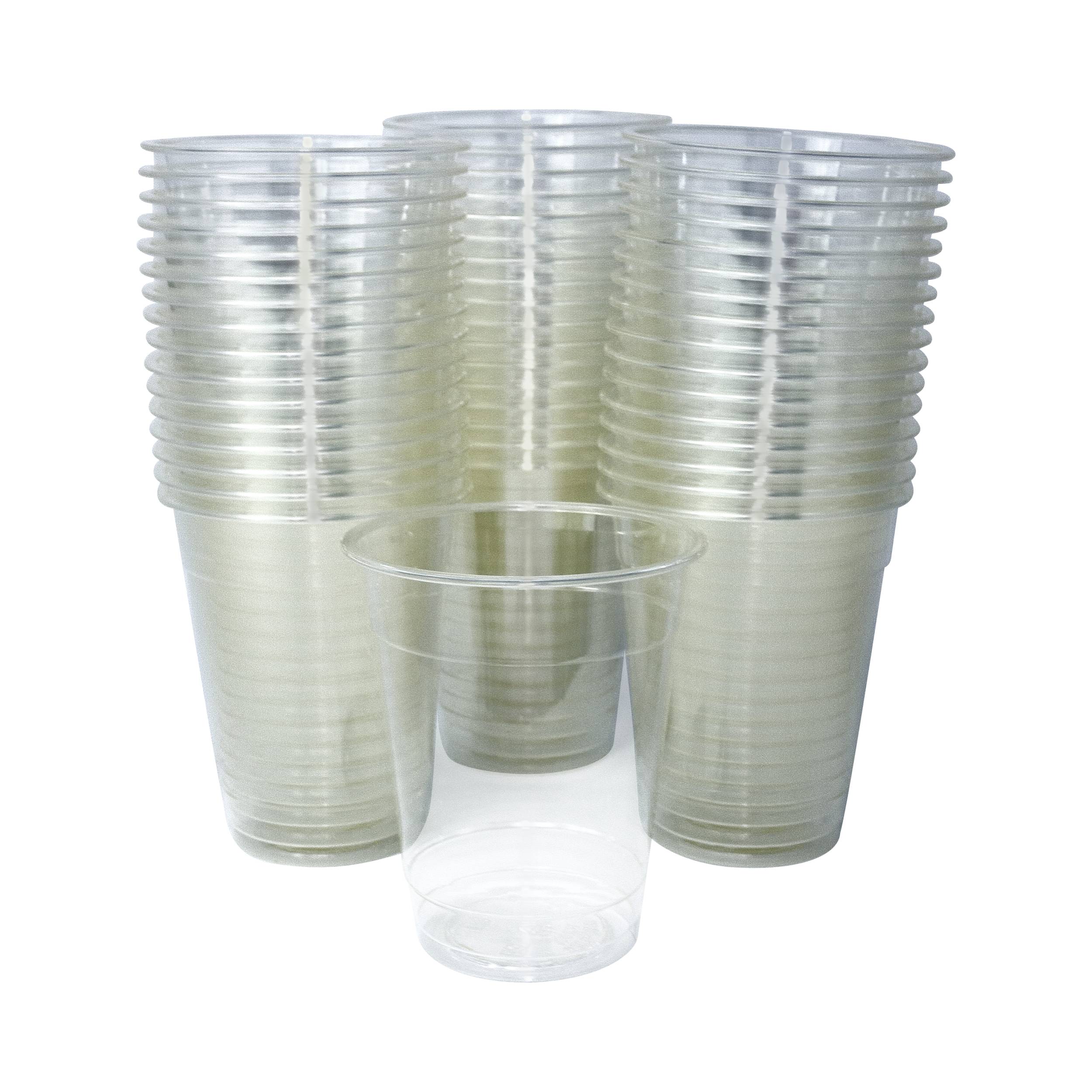 Transparente Becher aus PLA, kompostierbar - Kapazität: 200 ml - 7 oz. - 50 Stück
