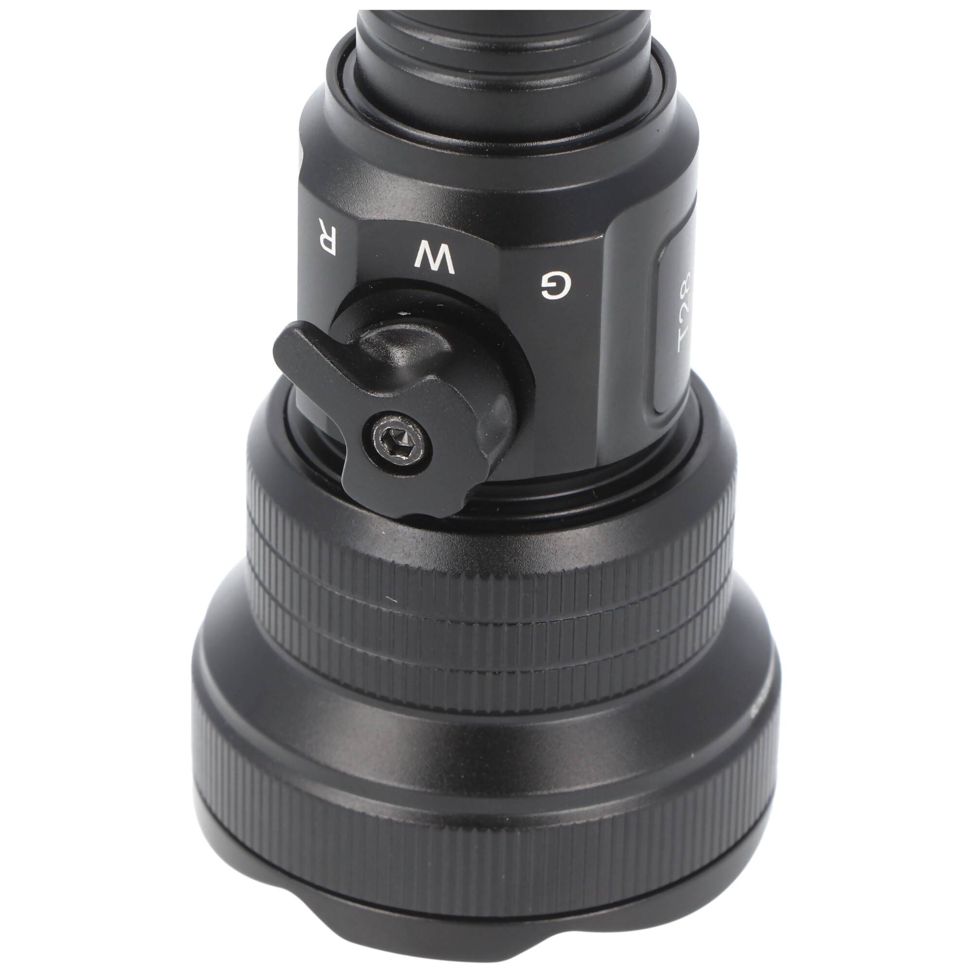 Brinyte T28 Artemis LED-Taschenlampe für Jäger mit Zoom, rot und Grün Licht regelbar, mit max. 650 Lumen