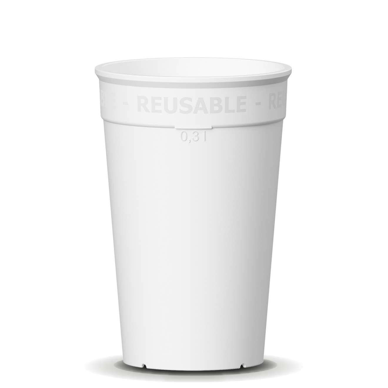emissimo Coffee to go Mehrweg Becher weiß 0,3l - 380ml