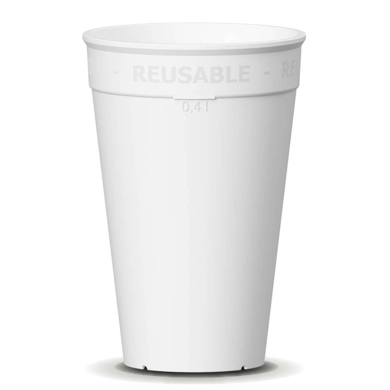 emissimo Coffee to go Mehrweg Becher weiß 0,5l - 611ml