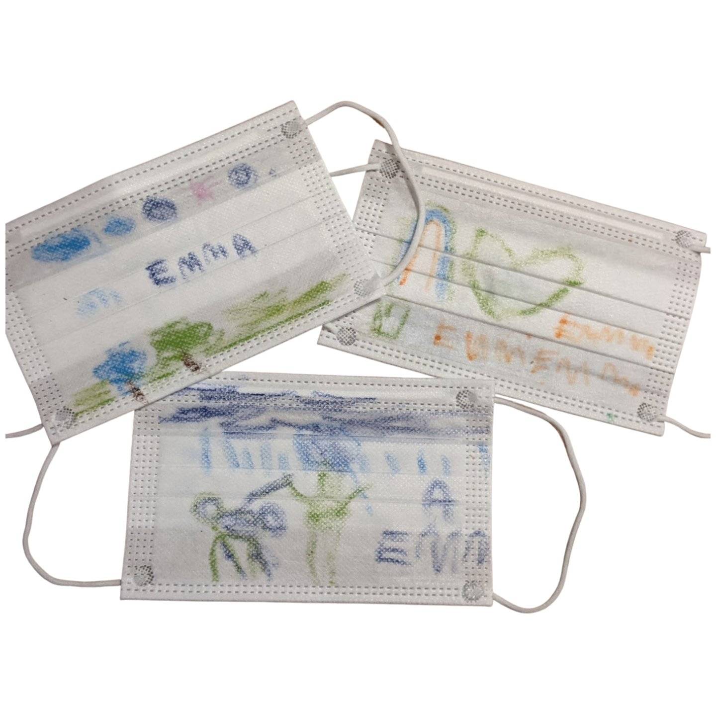 medizinischer Mundschutz Kindermaske Typ I (OP-Masken Typ I für Kinder) (BFE) ≥ 95% weiß 50erBox