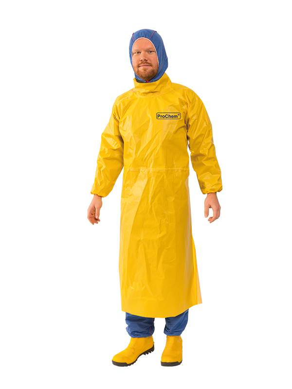3S Prochem Kittel gelb, Chemikalienschutzanzug, Kat.III,Typ 3-B (PB) EN 14126 - Größe XL/XXL