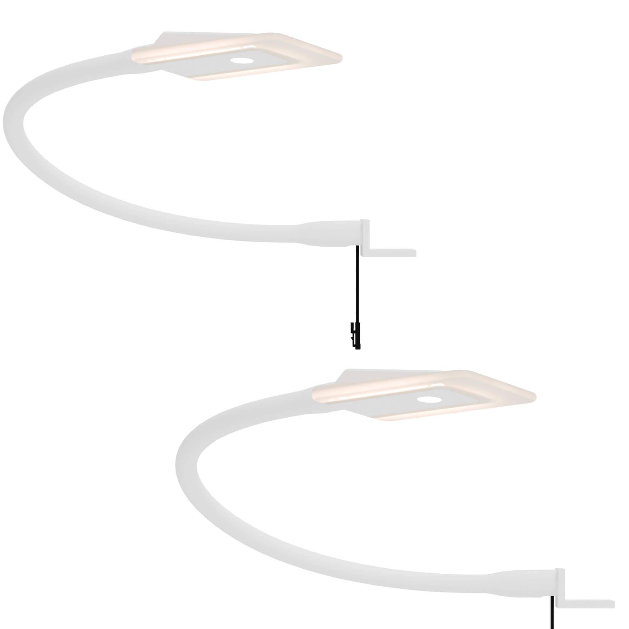 kalb | Diora LED Bettleuchte mit flexiblem Schwanenhals und Dual-Lichtfunktion Leseleuchte Nachttischlampe