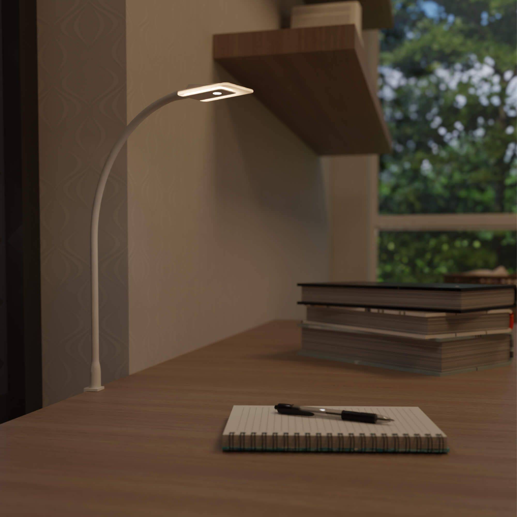 kalb | Diora LED Bettleuchte mit flexiblem Schwanenhals und Dual-Lichtfunktion Leseleuchte Nachttischlampe