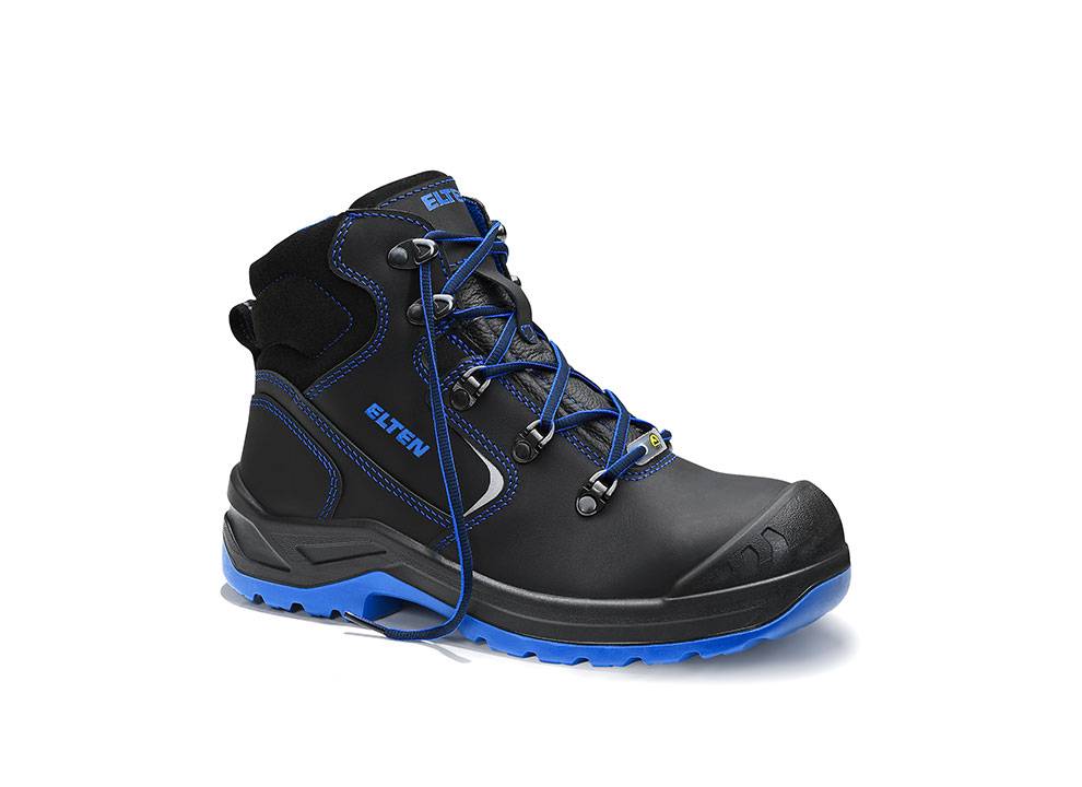 Damen-Sicherheitsschnürstiefel LENA black-blue Mid ESD S3, Gr. 42