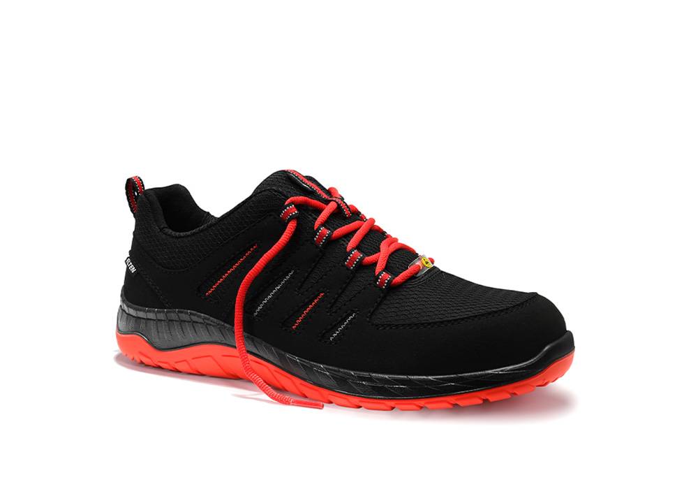 Sicherheitshalbschuh MADDOX black-red Low ESD S3S, Gr. 37