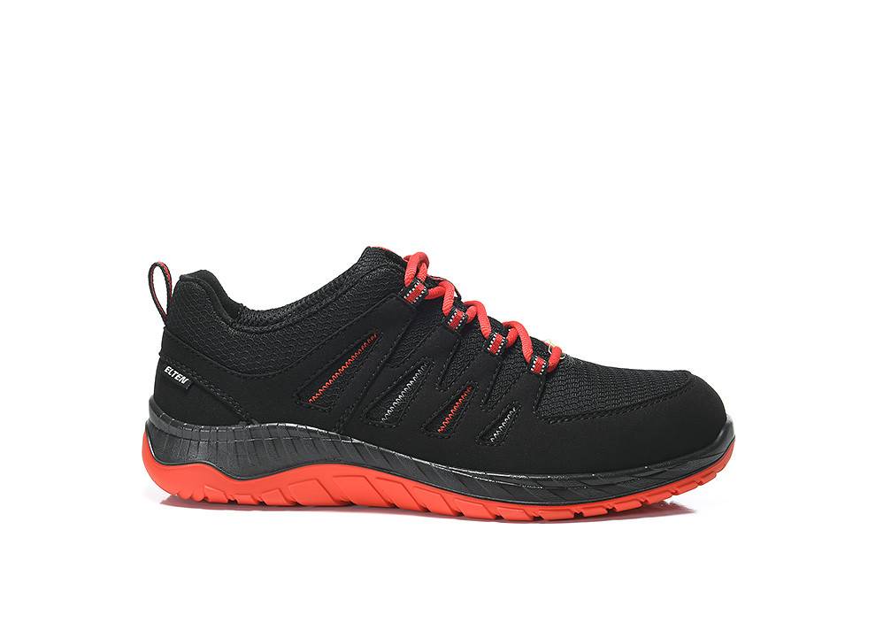 Sicherheitshalbschuh MADDOX black-red Low ESD S3S, Gr. 42