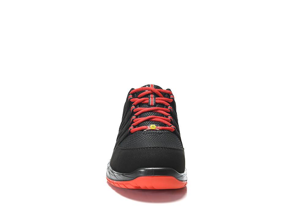 Sicherheitshalbschuh MADDOX black-red Low ESD S3S, Gr. 39