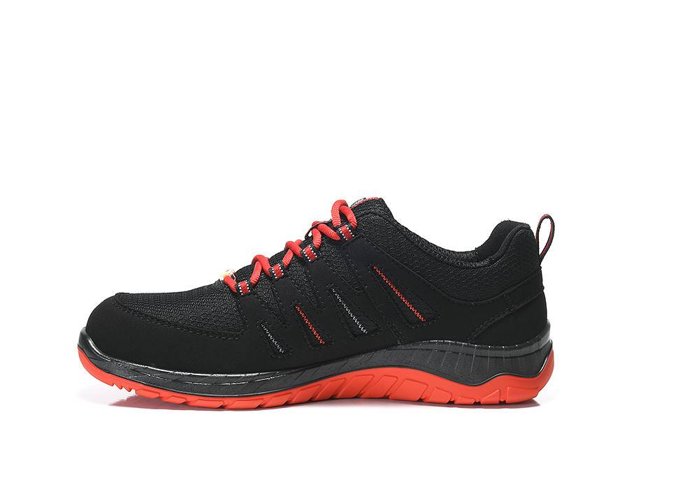 Sicherheitshalbschuh MADDOX black-red Low ESD S3S, Gr. 41