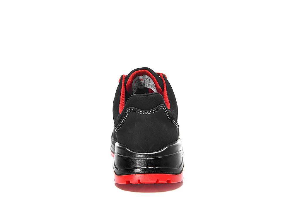 Sicherheitshalbschuh MAVERICK black-red Low ESD S3S, Gr. 48