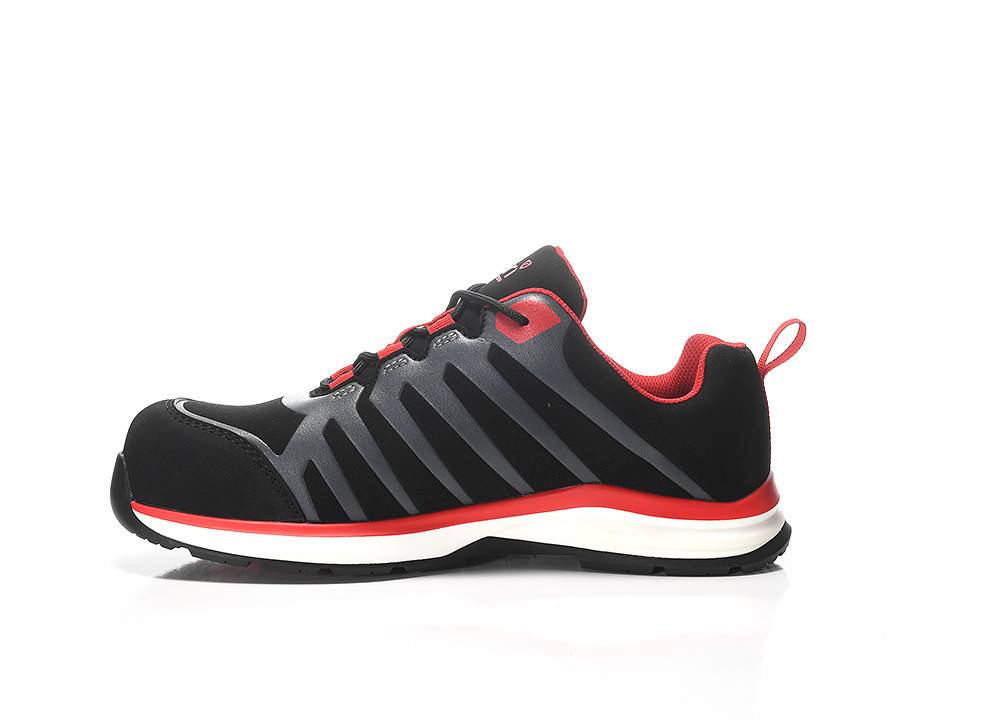 Sicherheitshalbschuh jo_RAPID black-red Low ESD S3S, Gr. 36