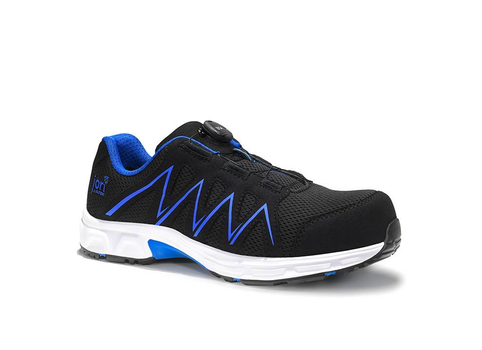 Sicherheitshalbschuh jo_SPEEDY BOA® black-blue Low ESD S1PS, Gr. 42