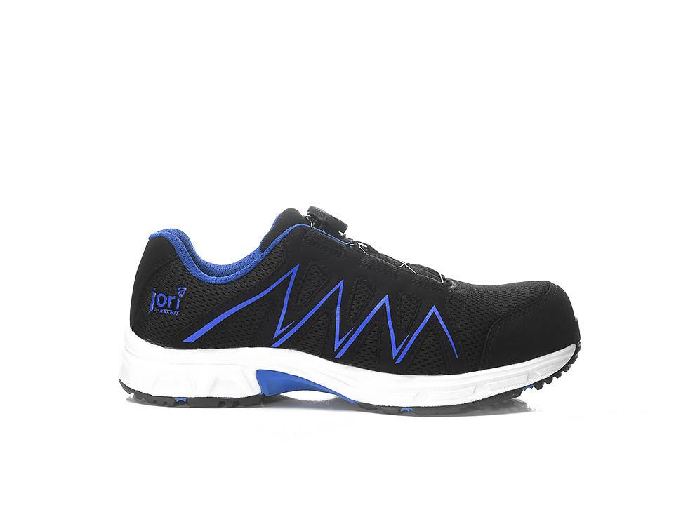 Sicherheitshalbschuh jo_SPEEDY BOA® black-blue Low ESD S1PS, Gr. 36