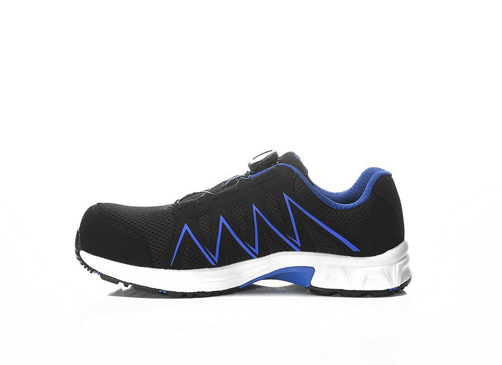 Sicherheitshalbschuh jo_SPEEDY BOA® black-blue Low ESD S1PS, Gr. 48