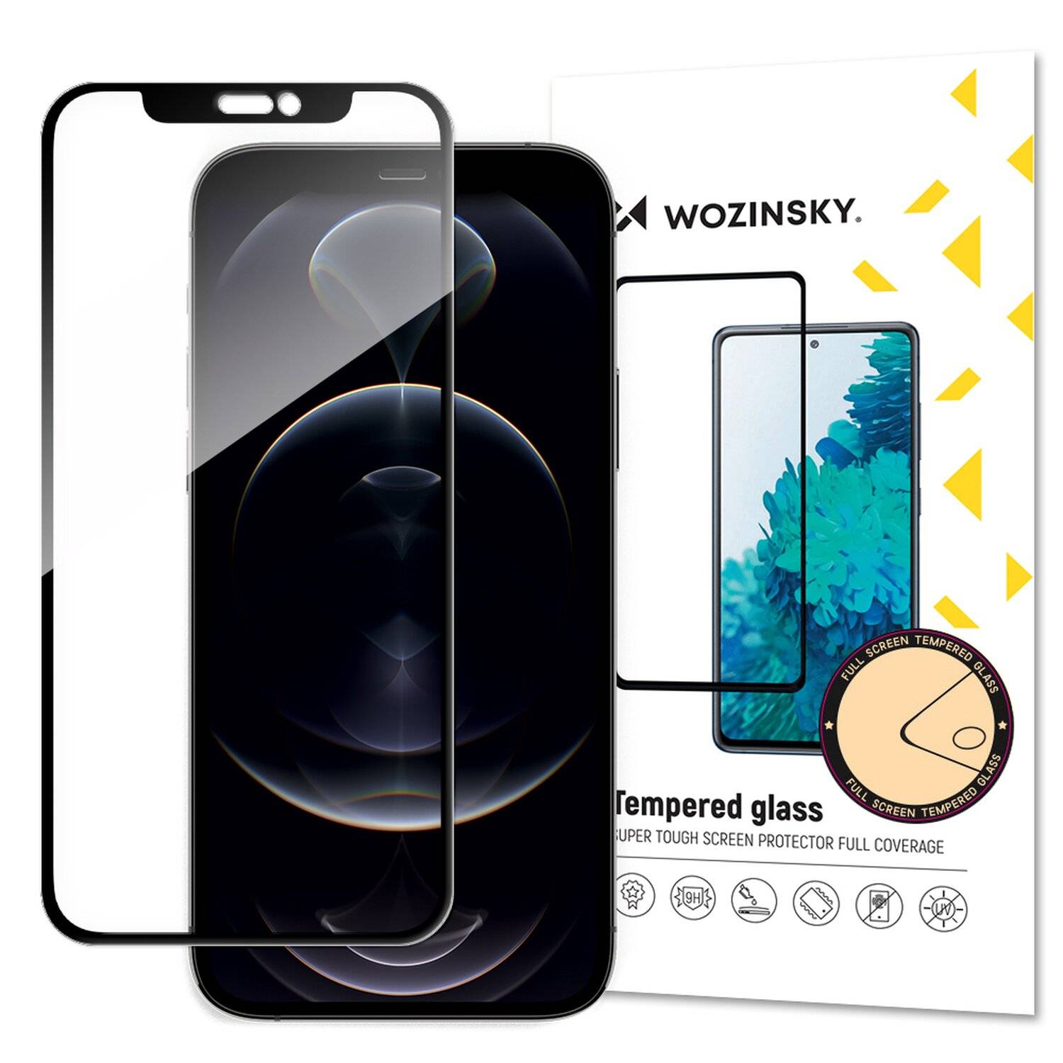 cofi1453® 5D Schutz Glas kompatibel mit iPhone 13 Pro Max Curved Schutz Folie Vollständig Klebend und Abdeckung