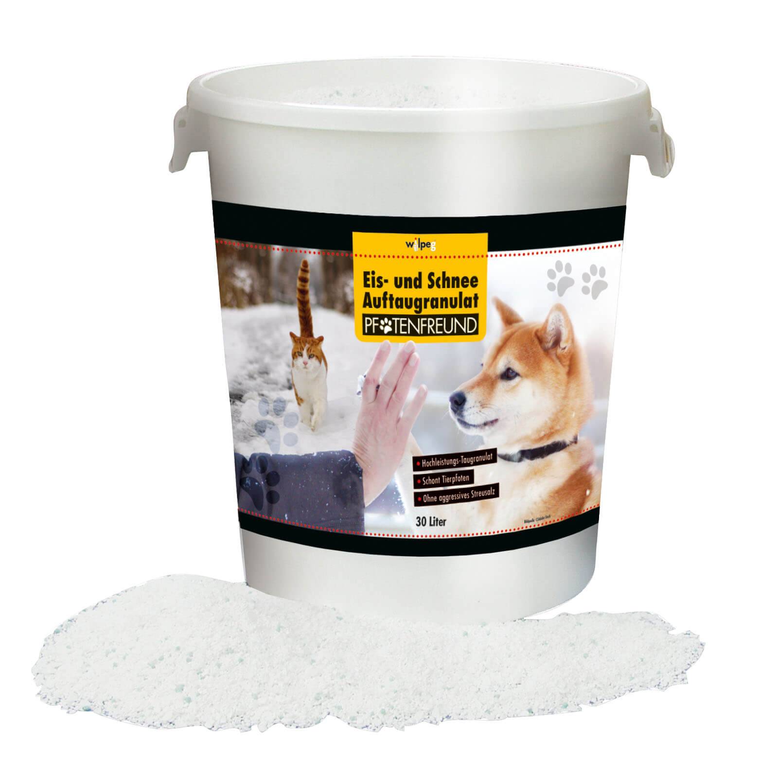 Wilpeg Eis- und Schnee Auftaugranulat Pfotenfreund - Inhalt:30 Liter