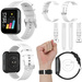 Für Huawei Watch GT 22mm Latano Fitness Watch Uhr Kunststoff Silikon Ersatz Armband Schwarz Neu