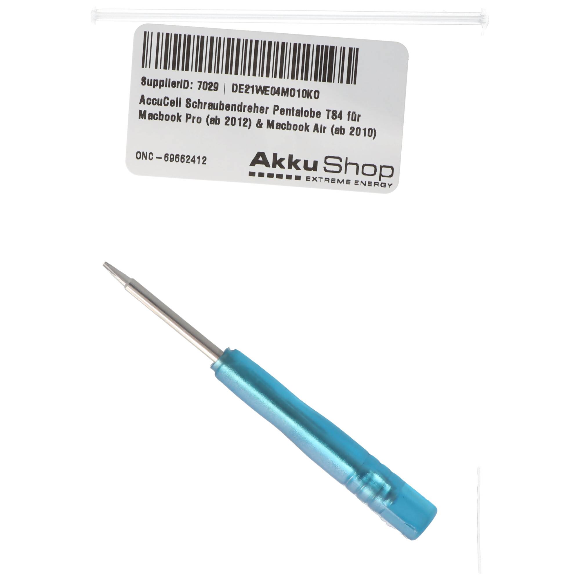 AccuCell Schraubendreher Pentalobe TS4 für Macbook Pro (ab 2012) & Macbook Air (ab 2010)