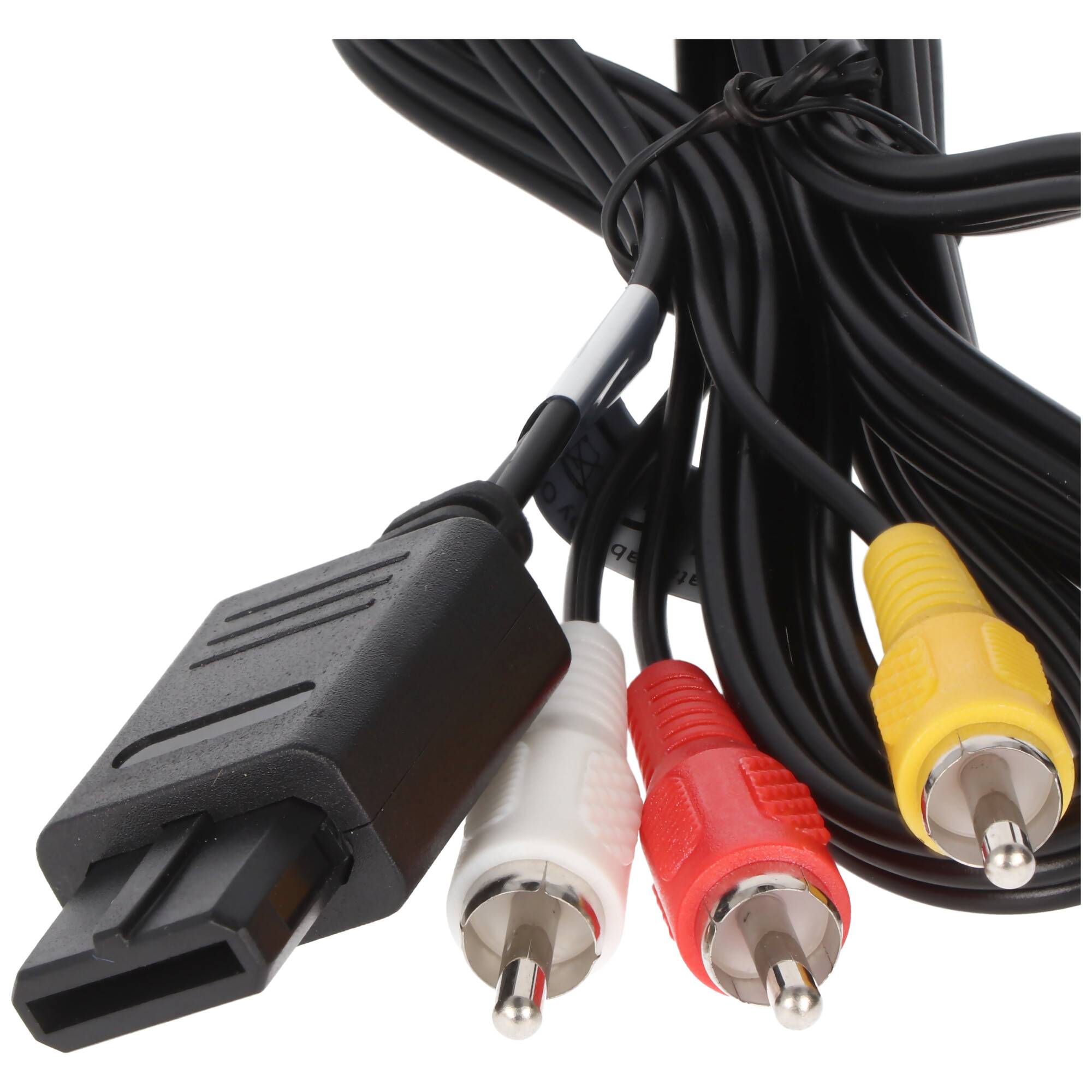 AccuCell Videokabel kompatibel zu Nintendo SNES, Super Nintendo, Super Famicom, N64, GameCube
