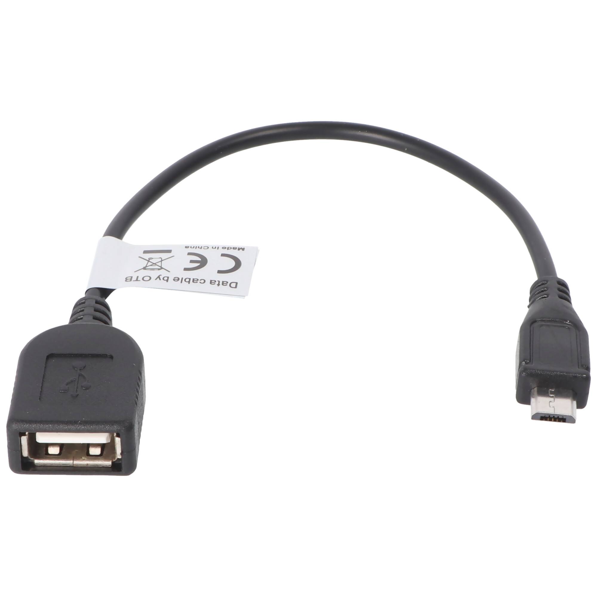 Adapterkabel Micro-USB auf USB Kabel, USB On-The-Go für Smartphones, Tablets und Camcorder