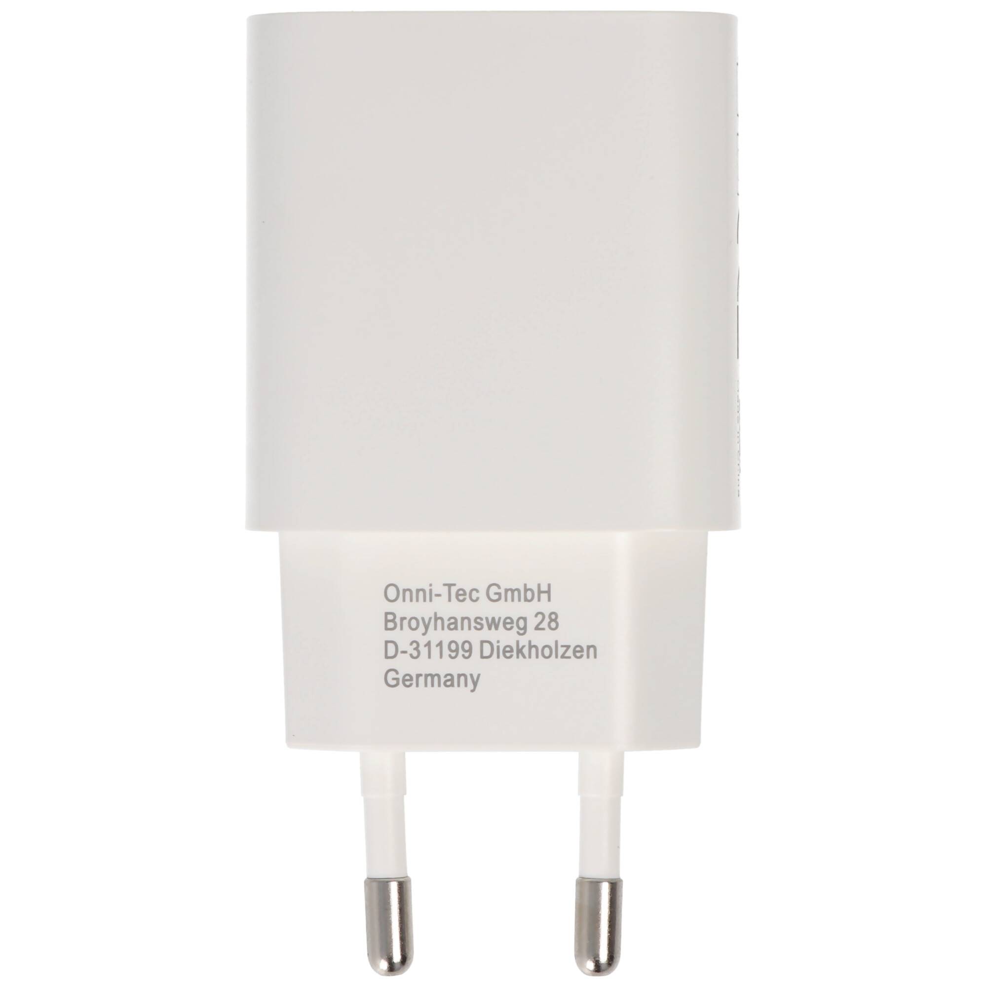 AccuCell Ladeadapter USB - 2,4A 2-Port Multiadapter - weiß