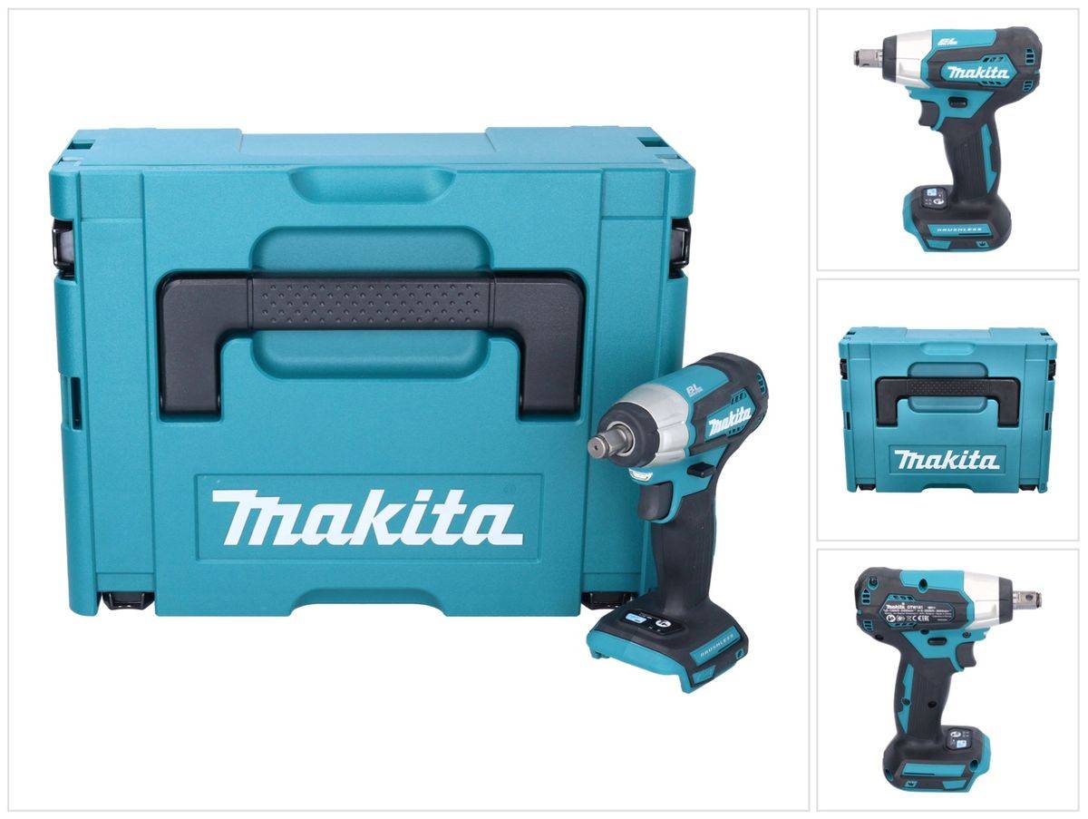 Makita DTW 181 ZJ Akku Schlagschrauber 18 V 210 Nm 1/2" Brushless + Makpac - ohne Akku, ohne Ladegerät
