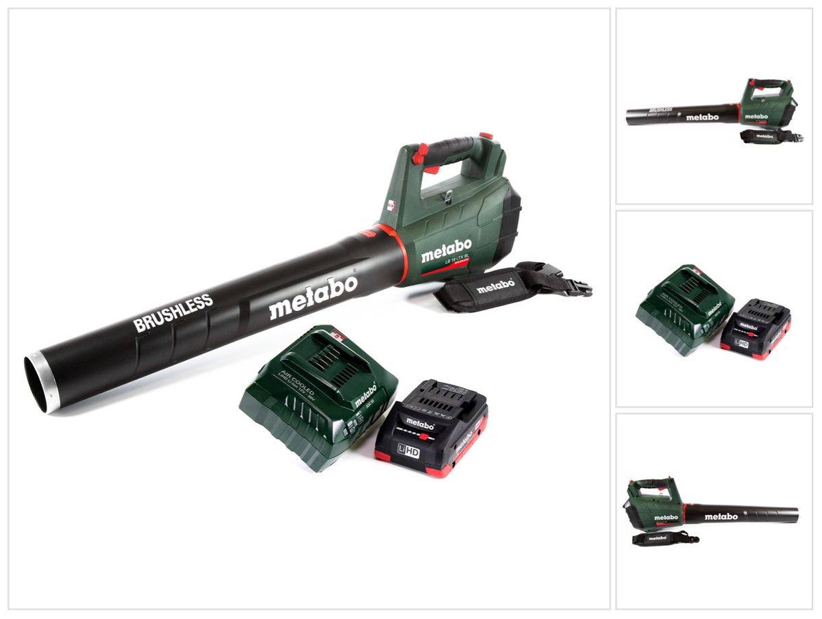 Metabo LB 18 LTX BL Akku Laubbläser 18 V Brushless + 1x Akku 4,0 Ah + Ladegerät